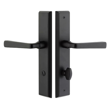Sandcast Bronze Rectangular Stretto Non-Keyed 10" Overall Narrow Trim Sideplate Lock 5141BZEG