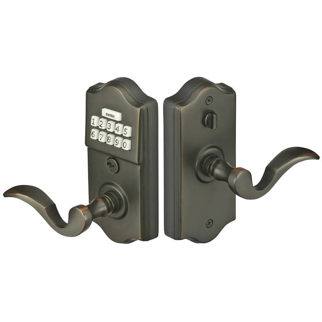 Classic Brass Keypad Electronic Leverset E2000ACLH