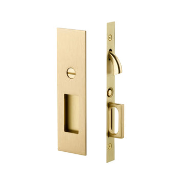 Narrow Modern Rectangular Pocket Door Mortise Lock 2153
