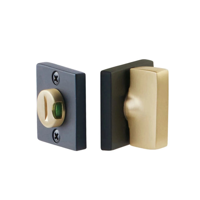 Square Double Rosette Privacy Bolt with Indicator 8583US10B.ARC