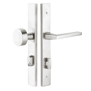 Stainless Steel Keyed Stretto 1-1/2" x 11" Narrow Trim Sideplate Lock 9444HLLHSS