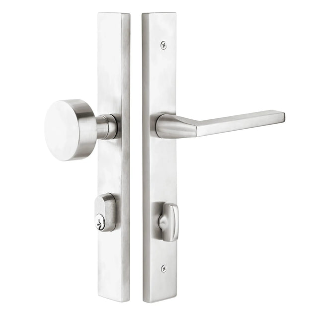 Stainless Steel Keyed Stretto 1-1/2" x 11" Narrow Trim Sideplate Lock 9444HLLHSS