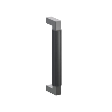 Select L-Square Stem Straight Knurled Door Pull 86494.LSUS10B.SK