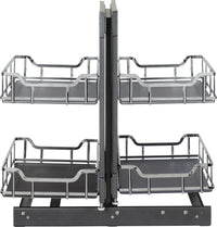 15'' Polished Chrome STORAGE WITH STYLE® Full-Height Blind Corner Organizer SWS-BCFH15PC