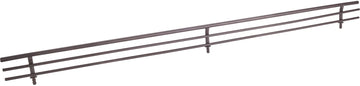 Shoe Fences 17'' Wide Dark Bronze Wire Shoe Fence for Shelving SF17-ORB