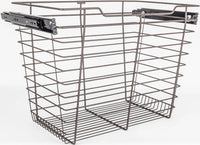 Pullout Closet Baskets Closet Pullout Basket with Slides 16''D x 17''W x 17''H