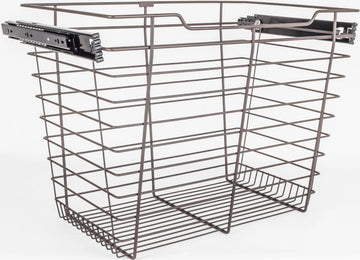 Pullout Closet Baskets Closet Pullout Basket with Slides 16''D x 17''W x 17''H