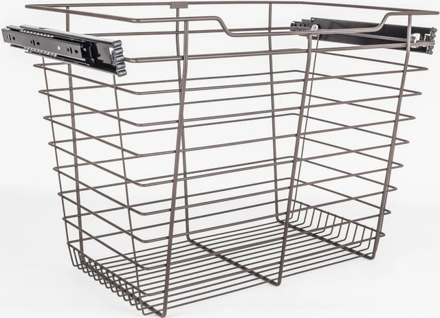 Pullout Closet Baskets Closet Pullout Basket with Slides 16''D x 17''W x 17''H
