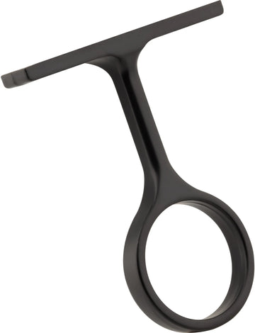 Closet Rod Brackets Matte Black Center Support Bracket for 1'' Round Closet Rods M7270-MB