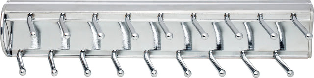 Tie, Belt, & Pant Organizers Polished Chrome 14'' Tie Rack 355T-PC