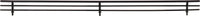 Shoe Fences 23'' Wide Matte Black Wire Shoe Fence for Shelving SF23-MB
