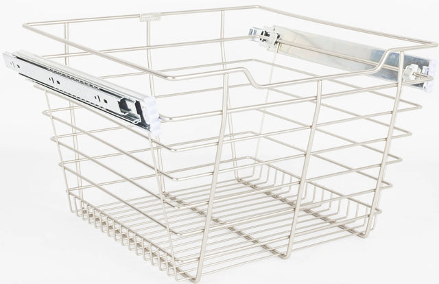Pullout Closet Baskets Closet Pullout Basket with Slides 14''D x 17''W x 11''H