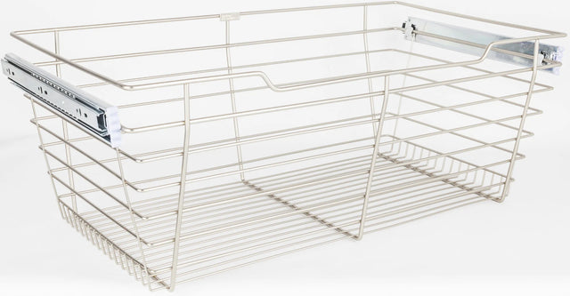 Pullout Closet Baskets Closet Pullout Basket with Slides 16''D x 29''W x 11''H