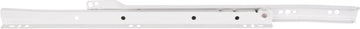 18'' Standard Duty Cream White Self-closing 3/4 Extension Side Mount Epoxy Slide, Split Slides in Bulk Pack Screws & Instruction Incl. 5045-R