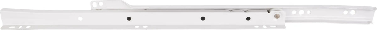 22'' Standard Duty Cream White Self-closing 3/4 Extension Side Mount Epoxy Slide, Split Slides in Bulk Pack Screws & Instruction Incl. 5055-R