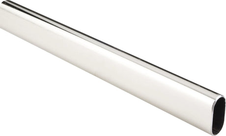 Closet Rods 40 Satin Nickel 19/32''x1-3/16''x8' Oval Steel 15302SN-40
