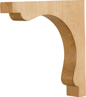 1-1/4'' W x 7'' D x 7'' H Oak Square End Corbel COR28-1OK