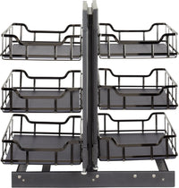 15'' Black Nickel STORAGE WITH STYLE® Full-Height Blind Corner Organizer SWS-BCFH15BN