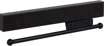 Tie, Belt, & Pant Organizers Matte Black 12'' Sliding Valet Rod 295W-MB