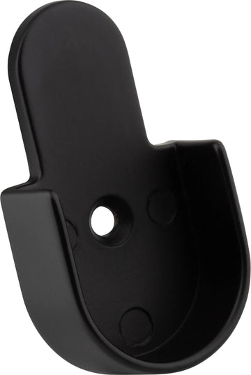 Closet Rod Brackets Matte Black Open Knock-In Mounting Bracket for 1-1/16'' Round Closet Rods M7240-MB