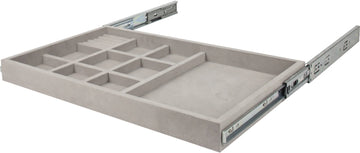 Jewelry Trays Grey Felt 10-Compartment Jewelry Organizer Drawer JD1-24R-GR