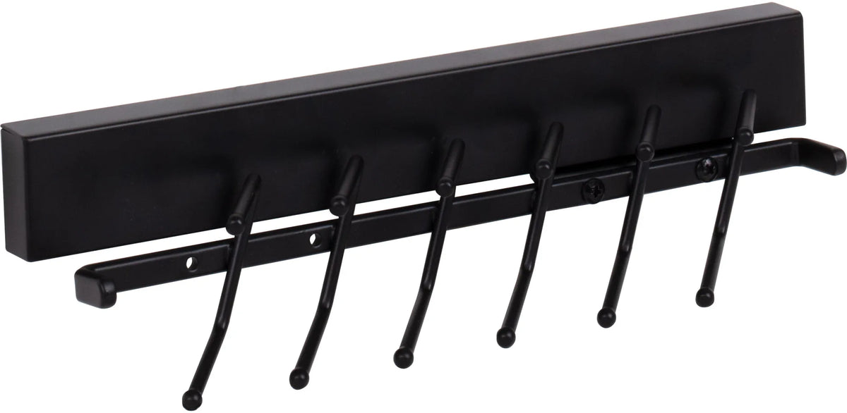 Tie, Belt, & Pant Organizers Matte Black 12'' Tie Rack 295T-MB