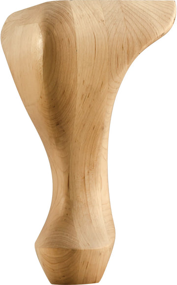 4-1/4'' W x 4-1/4'' D x 8'' H Oak Queen Anne Leg WL85OK