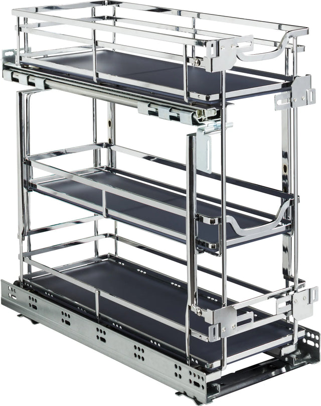 8'' STORAGE WITH STYLE® Metal''No Wiggle'' Under Drawer Soft-close Base Pullout
