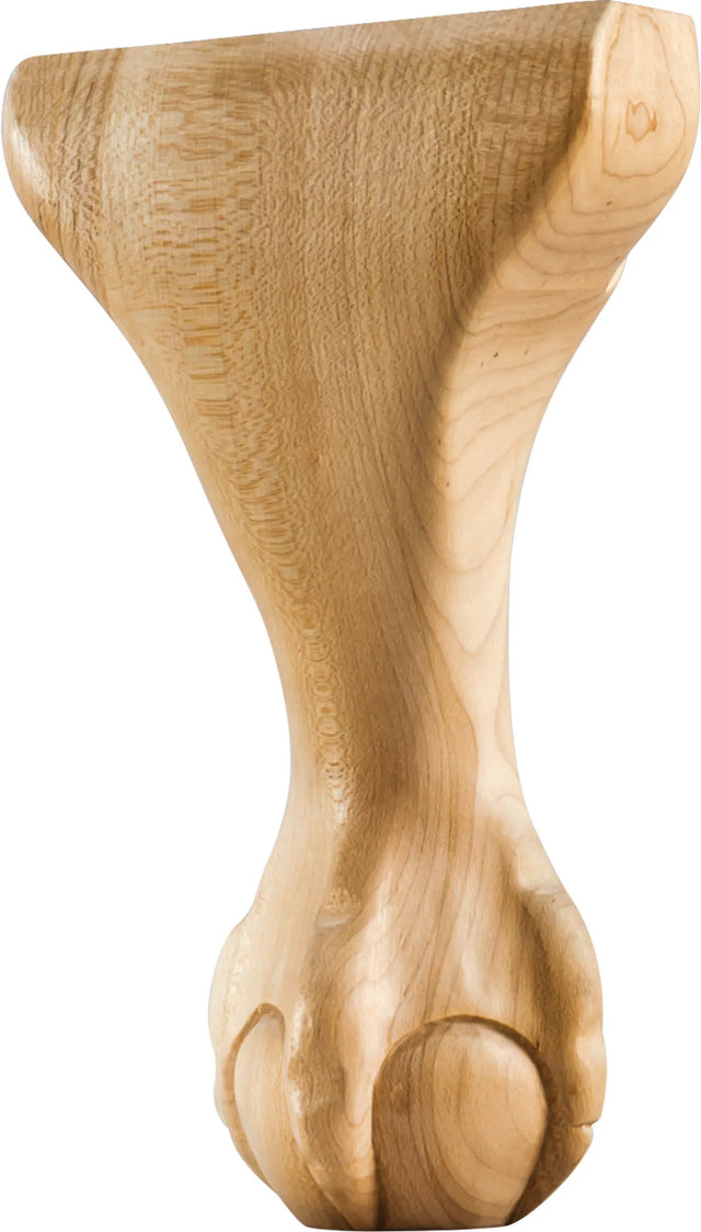 4-1/2'' W x 2-3/4'' D x 8'' H Maple Center Ball & Claw Leg WLC86MP