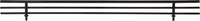 Shoe Fences 17'' Wide Matte Black Wire Shoe Fence for Shelving SF17-MB