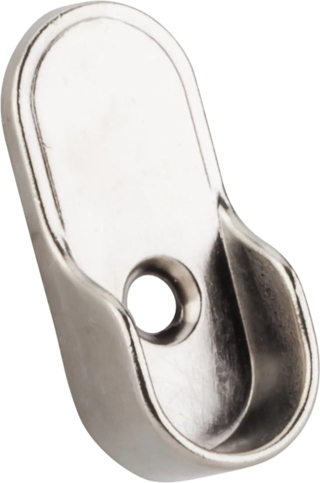 Closet Rod Brackets Satin Nickel Knock-In Mounting Bracket for Oval Closet Rods M7160-SN