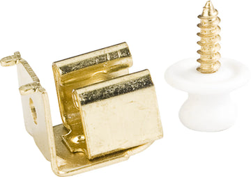 Button Catch Finish - Polished Brass Receiver 50614
