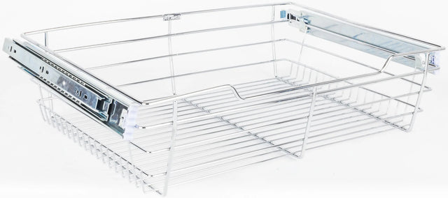 Pullout Closet Baskets Closet Pullout Basket with Slides 16''D x 17''W x 6''H