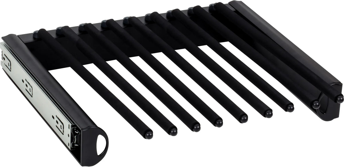 Tie, Belt, & Pant Organizers Matte Black 18'' Wide Pant Rack PPR-1814-MB