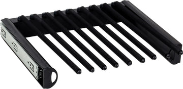 Tie, Belt, & Pant Organizers Matte Black 18'' Wide Pant Rack PPR-1814-MB