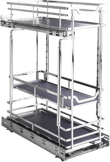 8'' STORAGE WITH STYLE® Metal''No Wiggle'' Soft-close Base Pullout