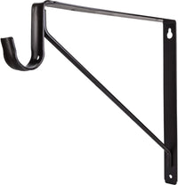 Closet Rod Brackets Shelf Bracket with Rod Support for 1-5/16'' Round Closet Rods
