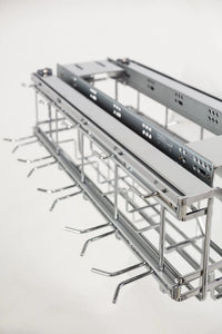 Polished Chrome STORAGE WITH STYLE® Soft-close Hanging Pan Pullout SWS-PO21PC