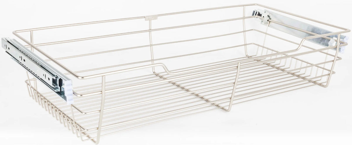 Pullout Closet Baskets Closet Pullout Basket with Slides 14''D x 23''W x 6''H