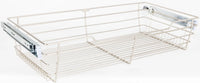 Pullout Closet Baskets Closet Pullout Basket with Slides 14''D x 23''W x 6''H