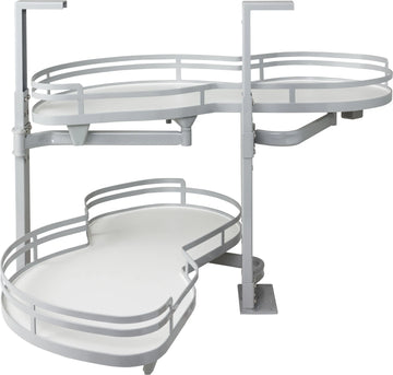 Blind Corners 21'' Grey and White Blind Corner Swingout