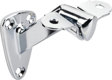 1-7/16'' x 2-1/2'' Heavy Duty Handrail Bracket with 3-3/8'' Projection - Polished Chrome HRB01-PC