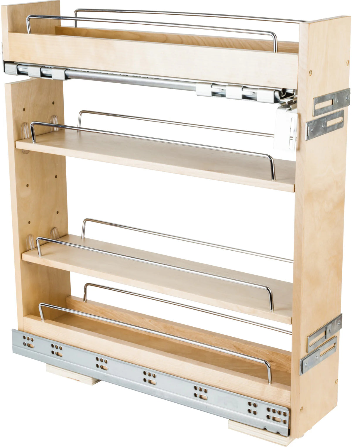 No Wiggle Pullouts 5''''No Wiggle'' Base Cabinet Soft-close Pullout BPO2-5SC