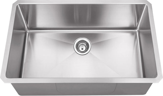 32'' L x 19'' W x 10'' D Undermount 16 Gauge Stainless Steel Single Bowl Sink HMS200
