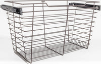 Pullout Closet Baskets Closet Pullout Basket with Slides 16''D x 23''W x 17''H