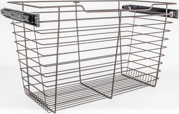 Pullout Closet Baskets Closet Pullout Basket with Slides 16''D x 23''W x 17''H