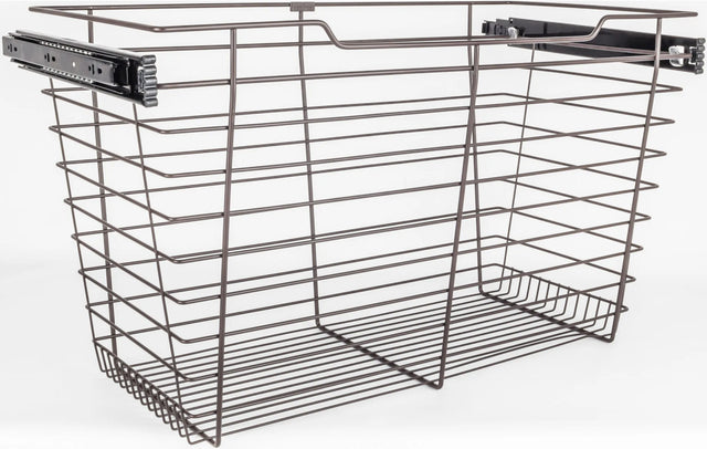 Pullout Closet Baskets Closet Pullout Basket with Slides 16''D x 23''W x 17''H