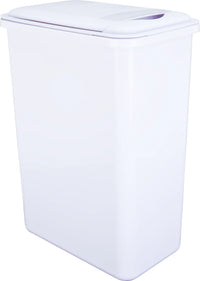 Waste Solution - Cans and Lids Box of 4 White 35 Quart Plastic Waste Containers CAN-35W-4