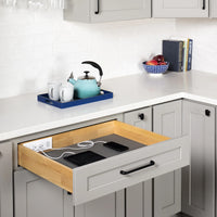 Powered Organizer 27'' Charging Drawer for Kitchen with In-Drawer Outlets & Charging Ports PD27-SC
