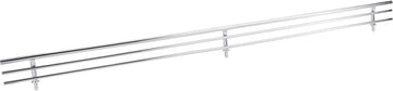 Shoe Fences 29'' Wide Polished Chrome Wire Shoe Fence for Shelving SF29-PC